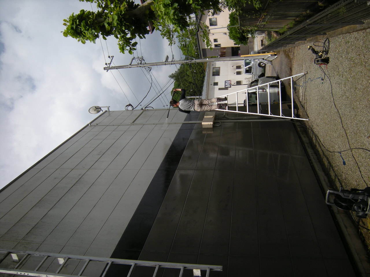 富士宮市 高圧洗浄 外壁 高圧洗浄機 コンクリ レンガ ブロック 車庫 玄関 門柱